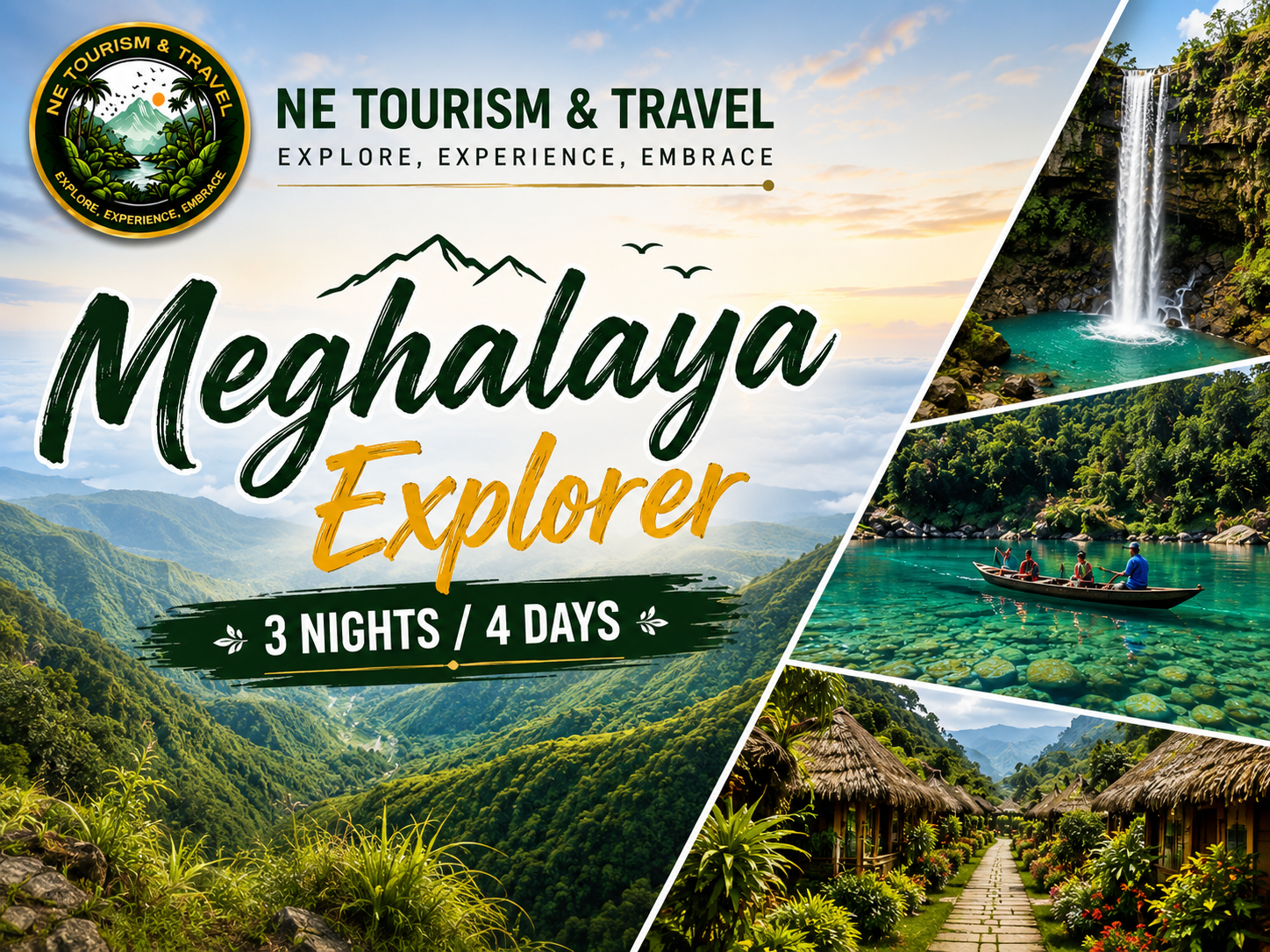 Meghalaya Explorer – 3 Nights / 4 Days